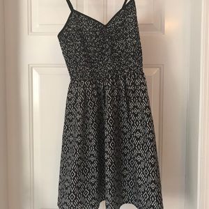 black and white tank top dress